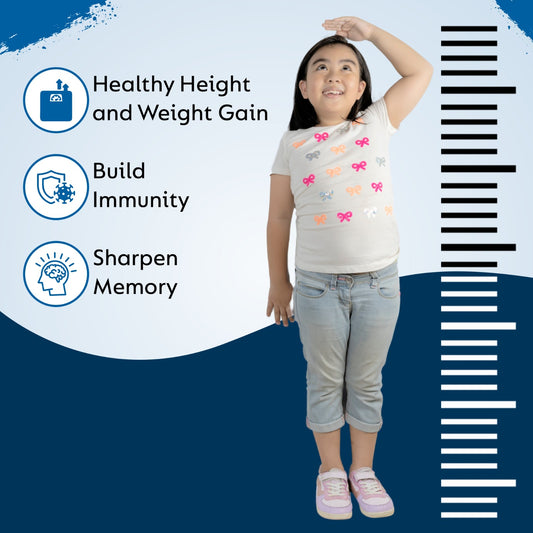 Premium Protein Blend Enriched with Highly Nutritious Moringa Protein for 7-12yrs old kid.